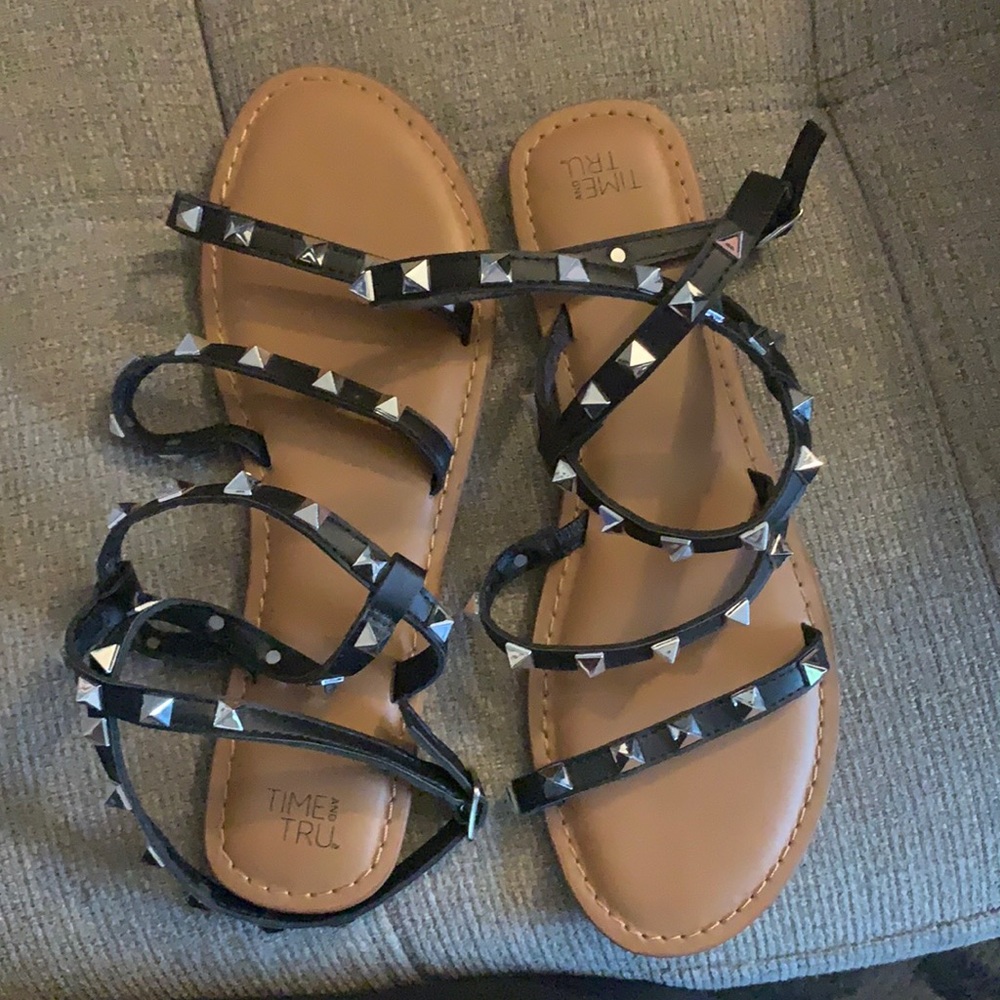 Brand new size 8 studded sandals.